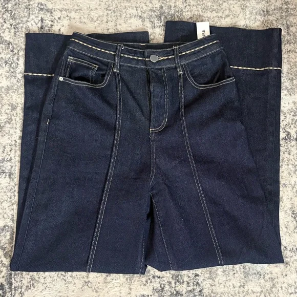 Commense Dark Indigo Flare Jeans - Picture 8 of 8